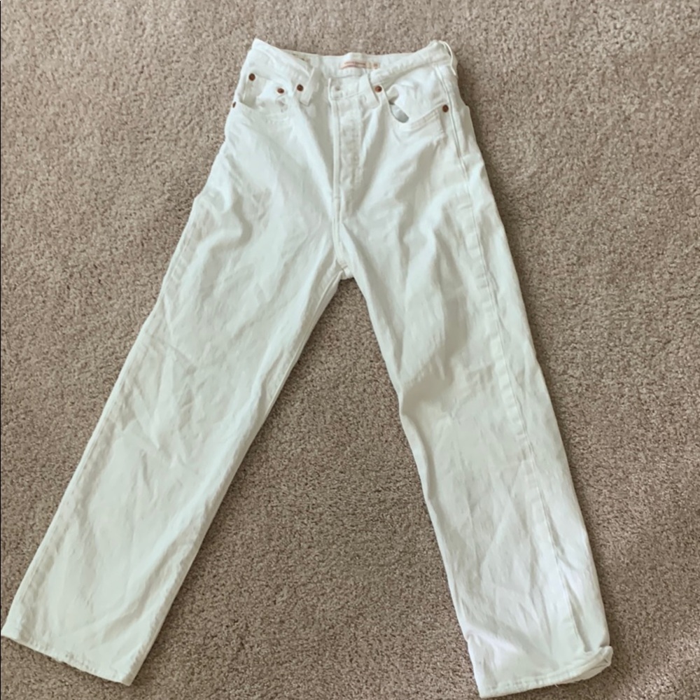 Levi ribcage straight ankle jeans